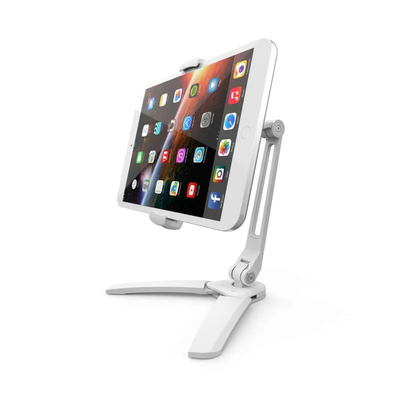 Kanto Universal Phone and Tablet Stand with Mounting Bracket / Folding Legs - White - Image 9