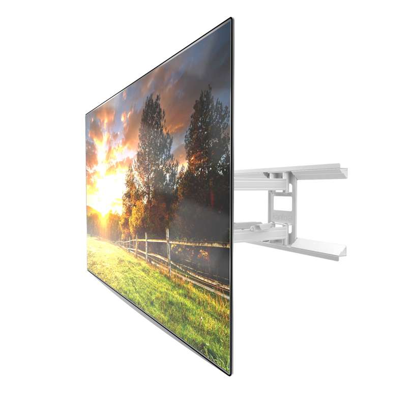 Kanto Full Motion TV Wall Mount for 37-inch to 75-inch TVs - White - Image 2