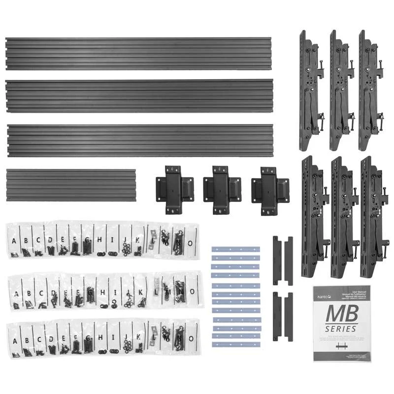Kanto Menu Board Wall Mount System with Tilting Arms for 40" - 60" TVs, 3 Screens - Image 5