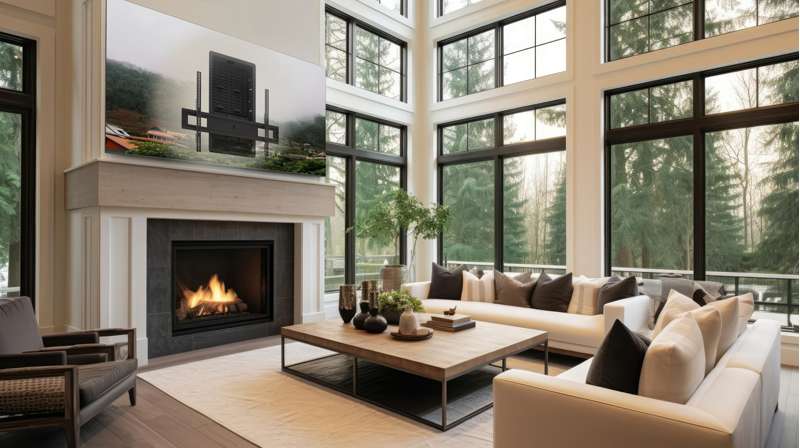 Kanto Pro Series Recessed In-wall Full Motion Articulating TV Mount for 65" - 90" TVs - Image 7