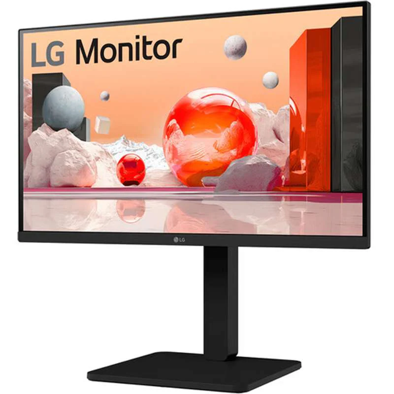 LG Electronics 24 in FHD IPS Monitor with Adjustable Stand and Built-In Speakers