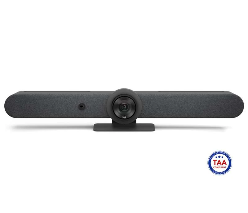 Logitech Rally Bar No Radio Room Kit - Rally Bar No-Radio + Tap Cat5e + 2 Mic Pods (TAA Compliant) - Image 2