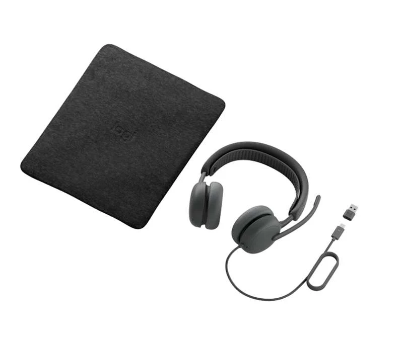 Logitech Zone Wired 2 for Business Wired USB headset- UC version, Graphite - Image 2