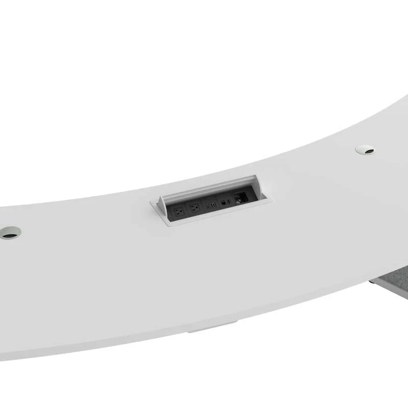 Middle Atlantic Forum Arc Table - Conference Table For Up To 7 People - 184in Arc - 30in Seated Height - Light Finish - Image 3