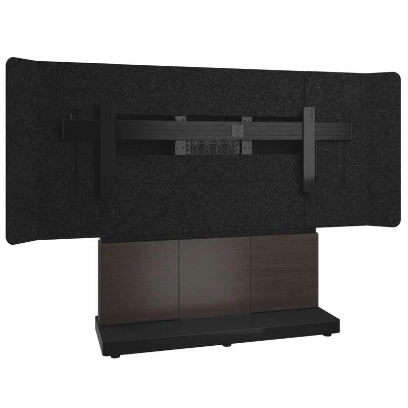 Middle Atlantic Forum Free-Standing 66" (3 Bay) Display Stand for (1) 105" 21:9 Ultra-Wide Display, Dark Finish - Image 2