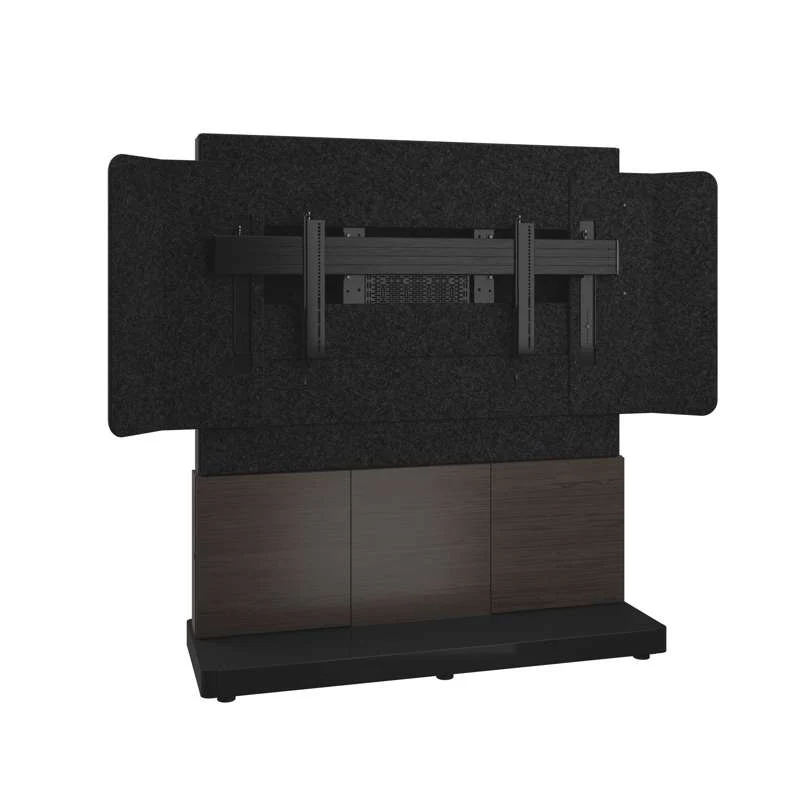 Middle Atlantic Forum Free-Standing 66" (3 Bay) Display Stand for (1) 81" 21:9 Ultra-Wide Display, Dark Finish - Image 2