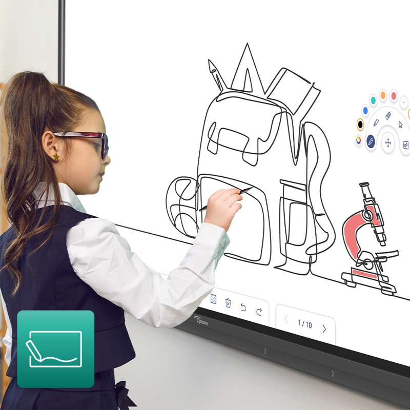 Optoma Creative Touch 3 Series 75" Interactive 4K Panel - Image 7