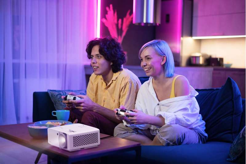 Optoma UHZ35 High Brightness 4K UHD HDR Home Theater and Gaming Laser Projector - Image 8