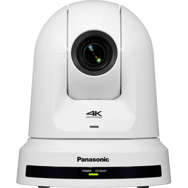 Panasonic 4K PTZ Camera with 24x Optical Zoom, 3G-SDI/HDMI, Auto Tracking & NDI|HX (White)