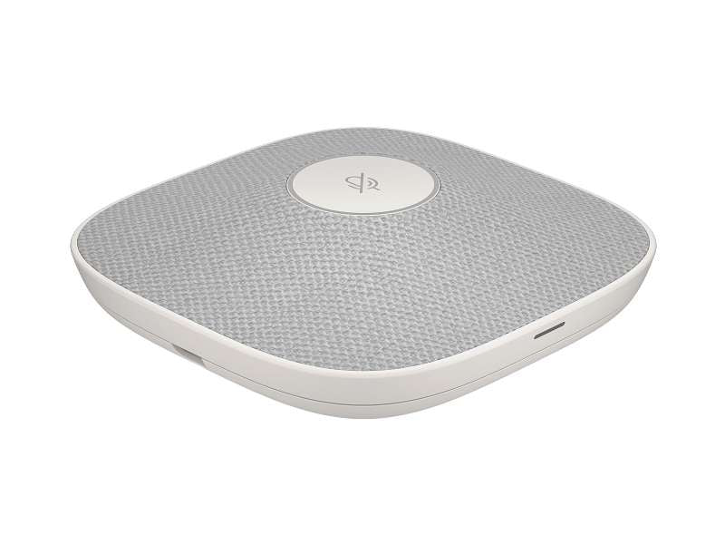 Poly A2 White Table Microphone w/ Mounting Plate I/O cables - Image 3