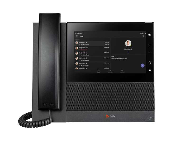 Poly CCX 600 Business Media Phone with Open SIP and Power Supply, US (84C17AA#ABA) - Image 3