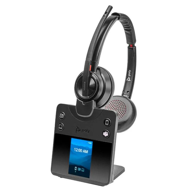 Poly Savi 8420 Office Stereo Microsoft Teams Certified DECT Wireless Headset (8L7F5AA#ABA) - Image 2