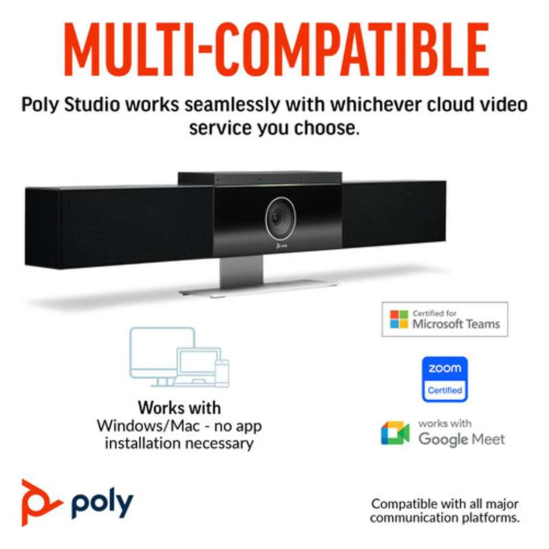 Poly Studio USB Video Conferencing Bar - Image 4