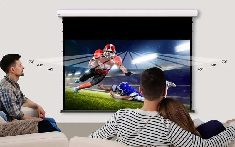 Screen Innovations Short Throw Motorized External Mount Screen, 44.1'' x 78.4'' with Short Throw Material - Image 5