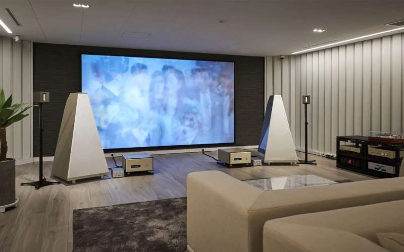 Screen Innovations Zero Edge  Series Frame Screen, 85'' x 136'' with Pure White 1.3  Material - Image 5