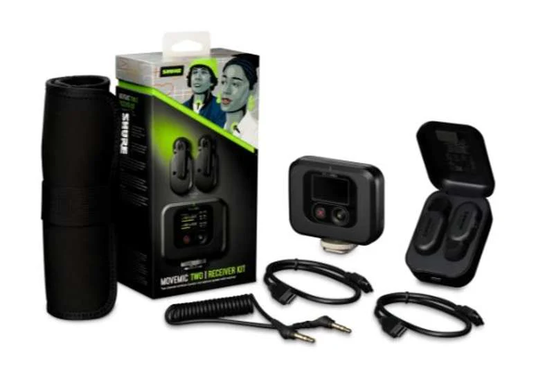 Shure MoveMic Two Receiver Kit, Two-Channel Wireless Lavalier Microphone System With Receiver - Image 2