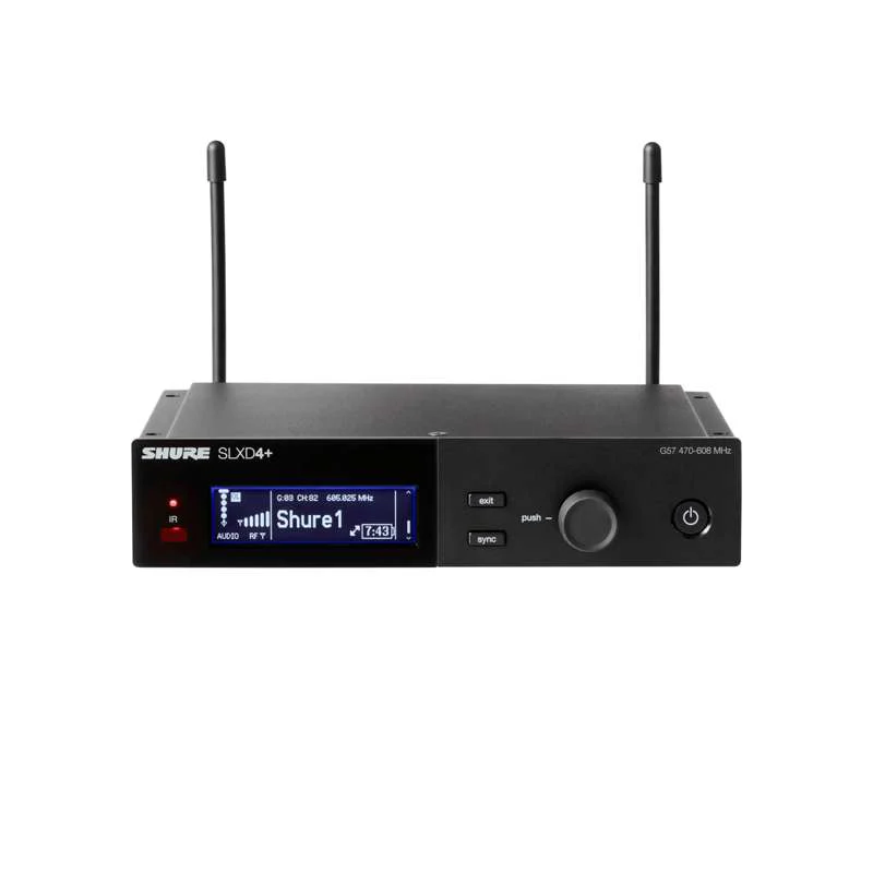 Shure SLXD124+/85M Digital Wireless Combo System with SM58 Handheld and WL185m Lavalier Microphones G57 Band - Image 2