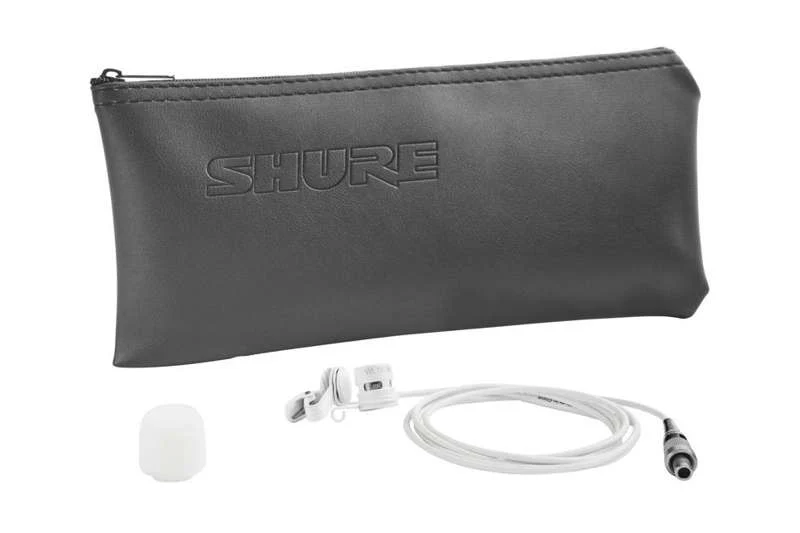 Shure WL185M Low-profile Cardioid Lavalier Microphone, White - Image 3