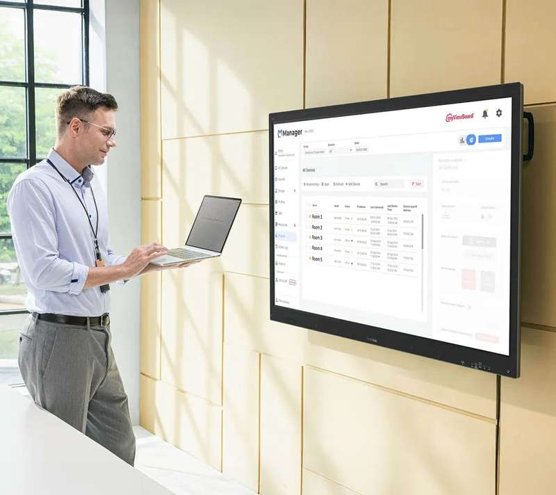 Viewsonic IFP8663 86" 4K Interactive Flat Panel Display - PCAP Touch, Android EDLA Certified, USB-C w Built-In Microphone - Image 4