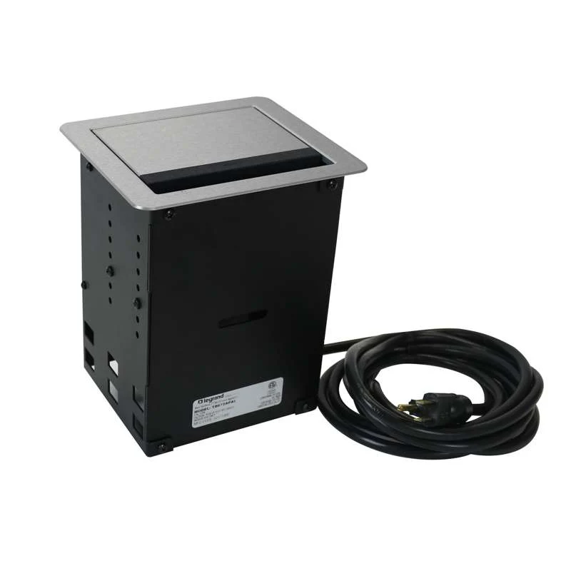 Wiremold InteGreat A/V TABLE BOX WITH USB, CORD ENDED, ALUMINUM - Image 7