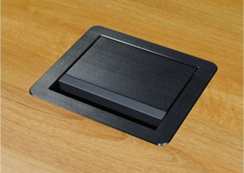 Wiremold InteGreat All Power Table Box, Cord Ended, Black - Image 2