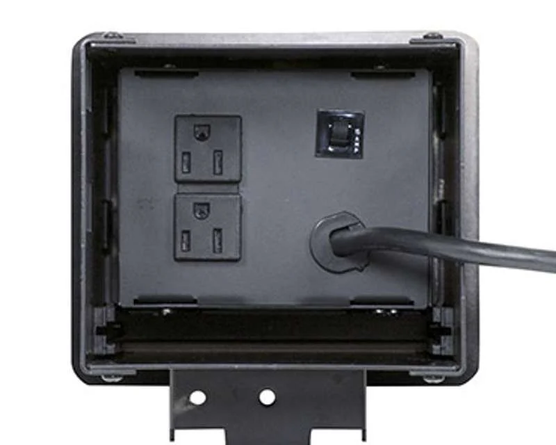 Wiremold InteGreat All Power Table Box, Cord Ended, Black - Image 4