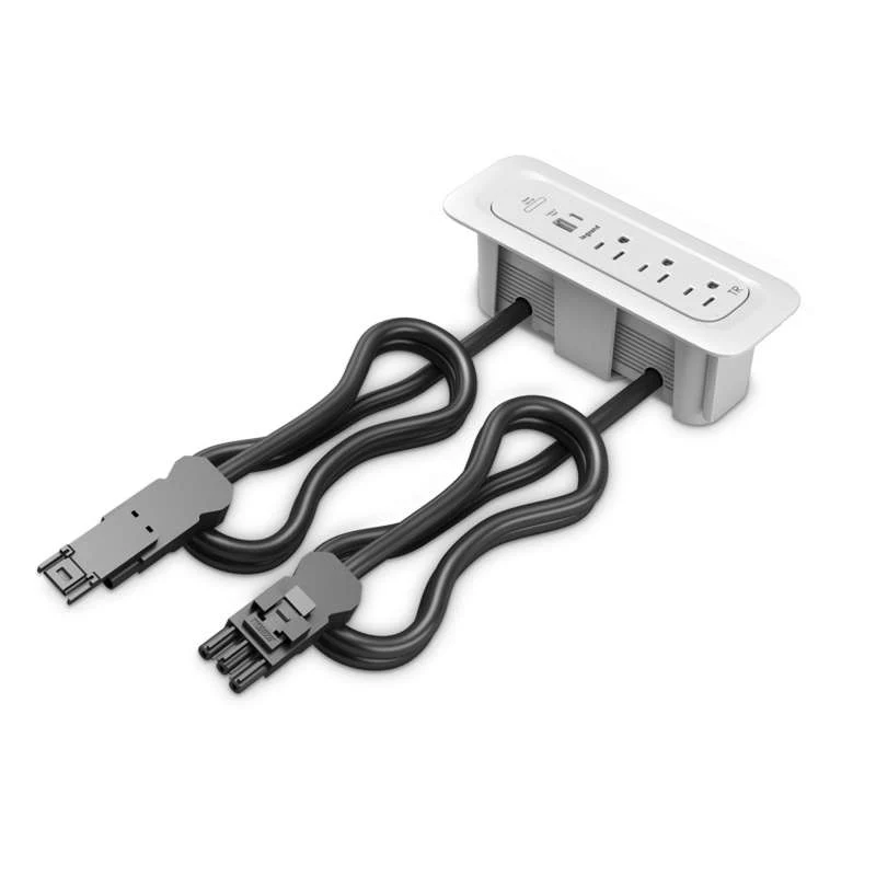 Wiremold ModPower Middle Unit, In Surface, White