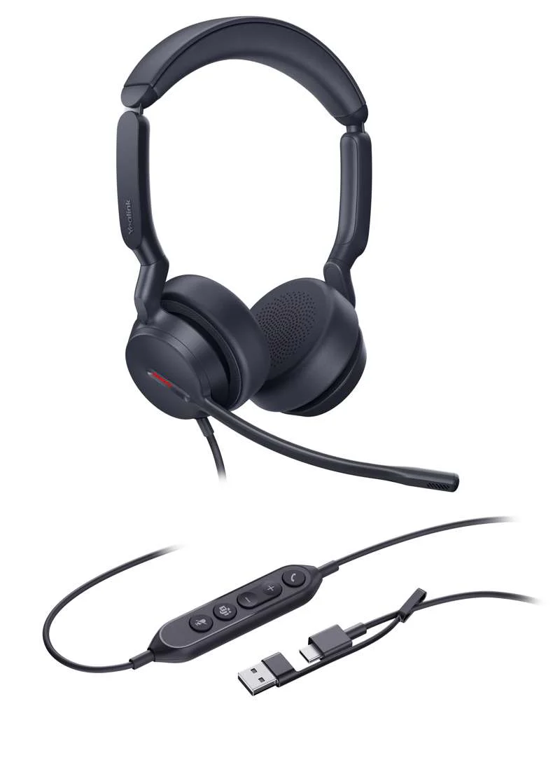 Yealink UH44 Dual Teams USB-C/A Stereo USB Headset for Unified Communications - Image 2
