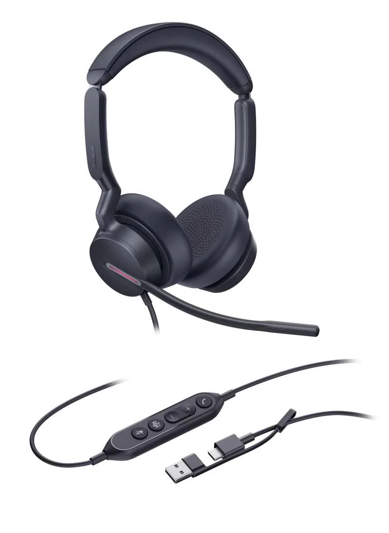Yealink UH46 Dual Teams USB-C/A - Premium Stereo USB Headset for Microsoft Teams - Image 2