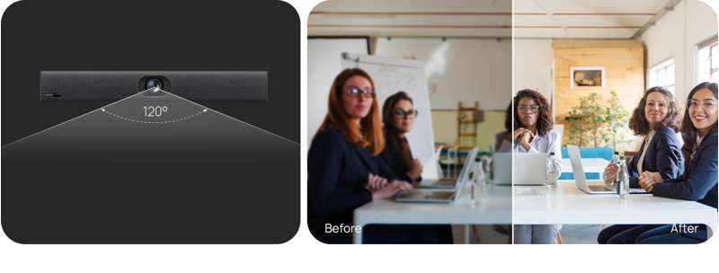 Yealink UVC40 E2 All-in-One USB Video Bar for Small and Huddle Rooms - Image 2