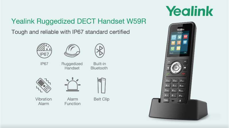 Yealink W59R Rugged DECT IP Phone - Image 5