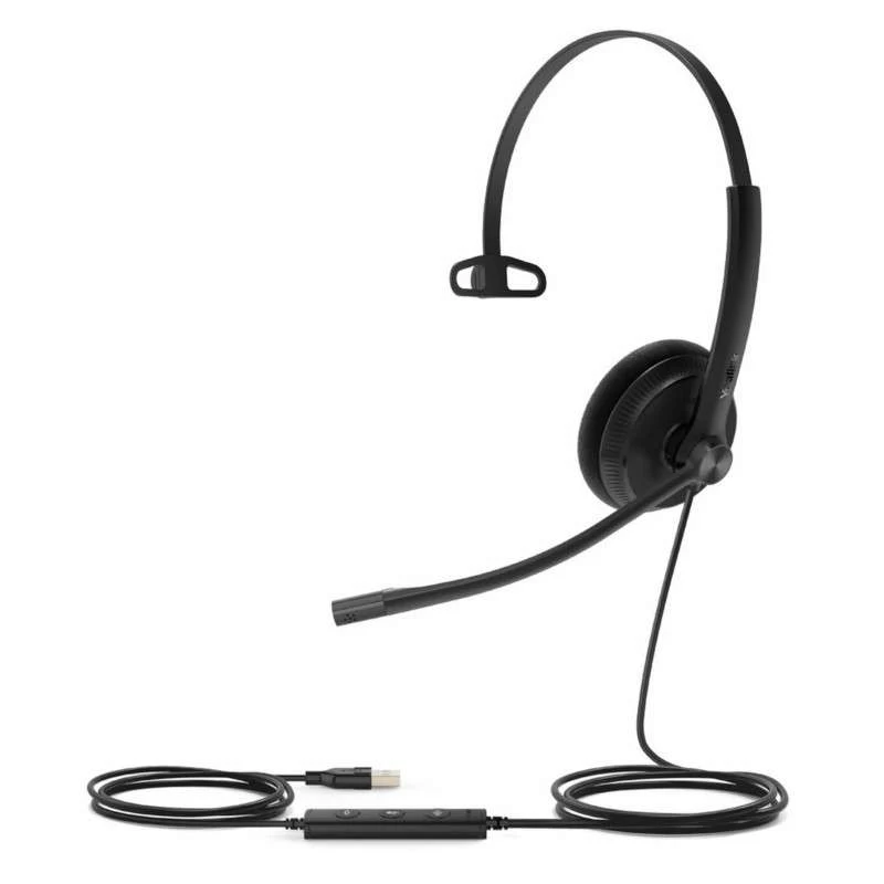 Yealink YHS34 Mono Professional RJ9 Wired Headset with Leather Cushions for Yealink IP Phones - Image 3